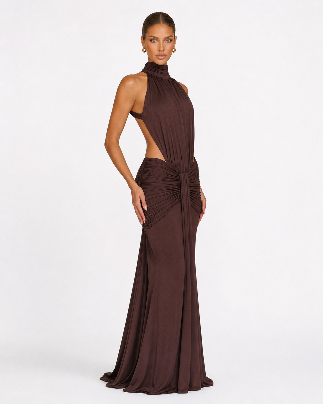 Scarlet Muse Gown - women's gown, side view