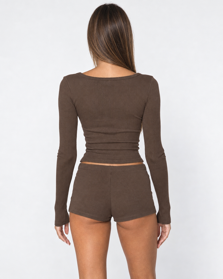 Slow Morning Ribbed Set — women's two-piece set, fit and length reference