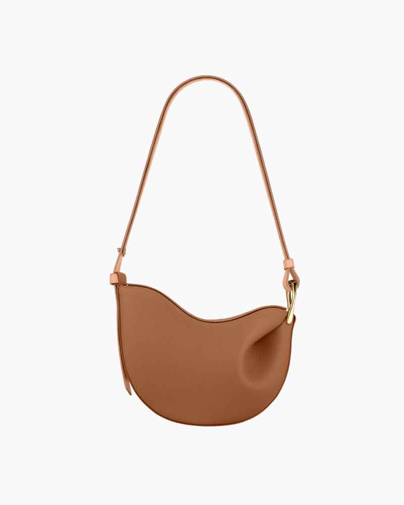 Weekend Stroll Textured Taupe Shoulder Bag