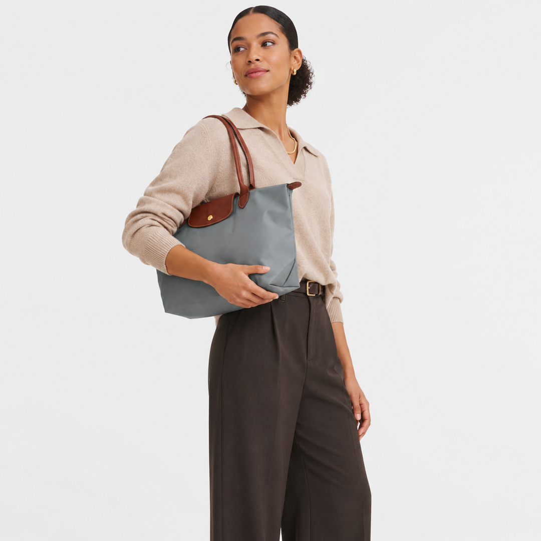 Longchamp Le Pliage Large Tote Bag Fawn Camel Lifestyle