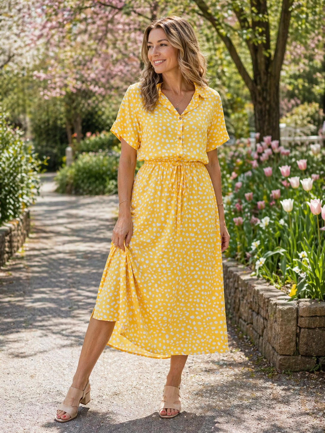 Coralie Floral Dress — front view