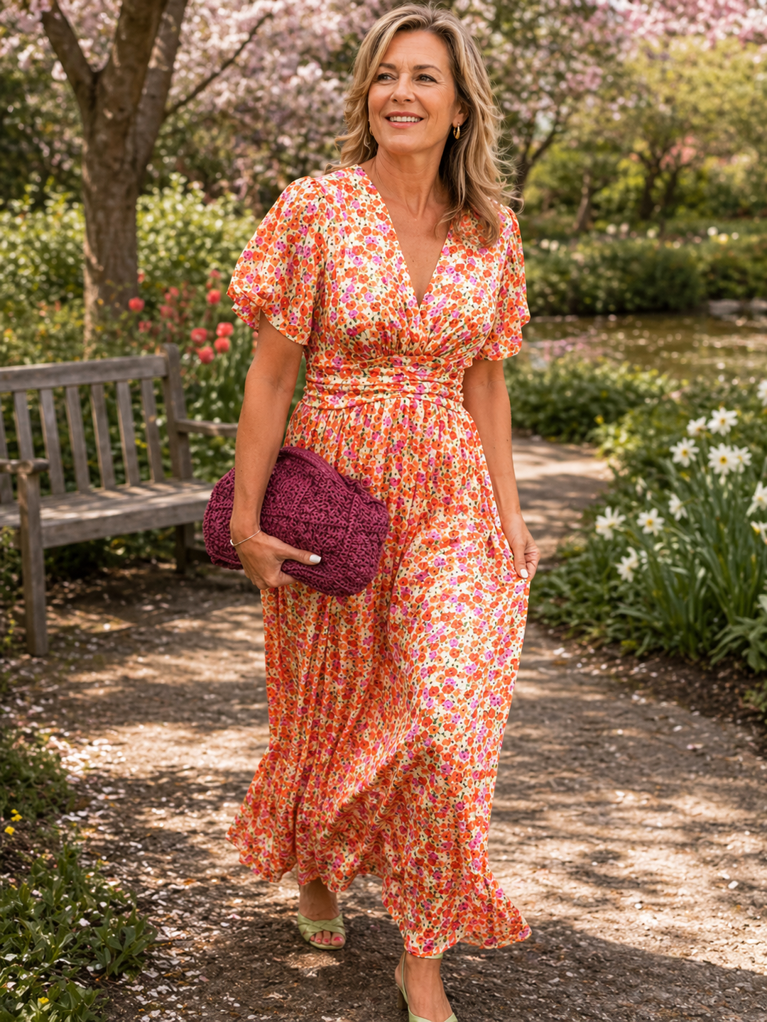 Lilwen Floral Dress — front view