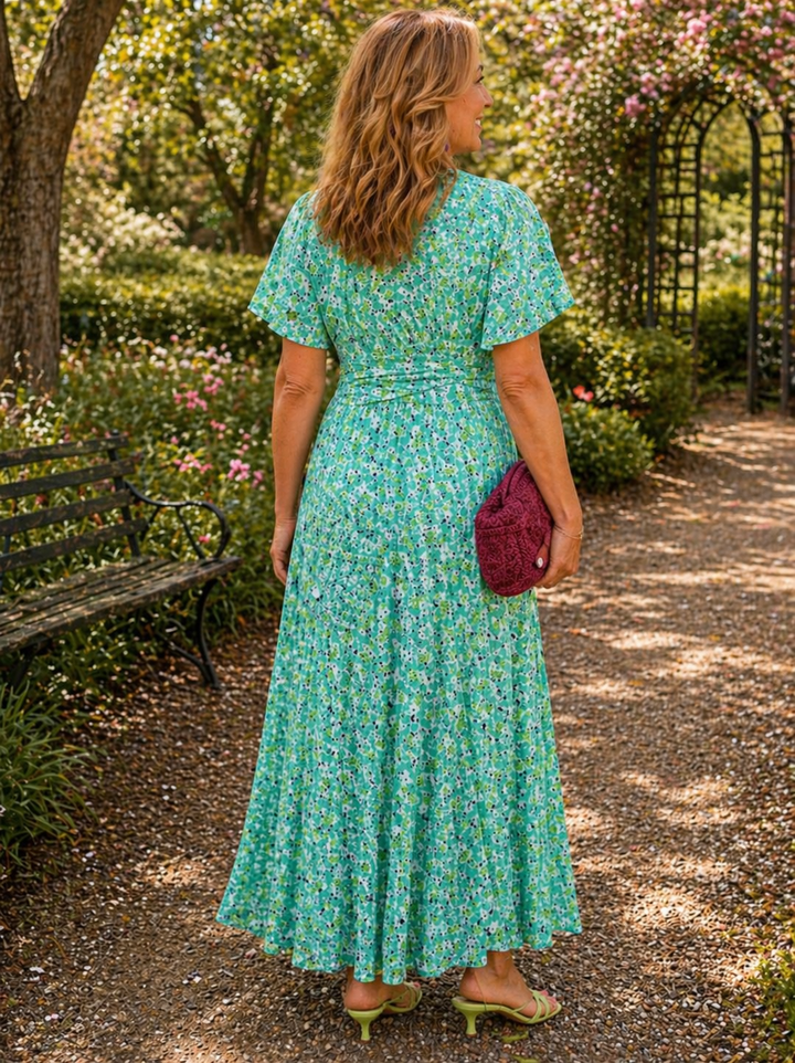 Lareina Floral Dress — lifestyle shot