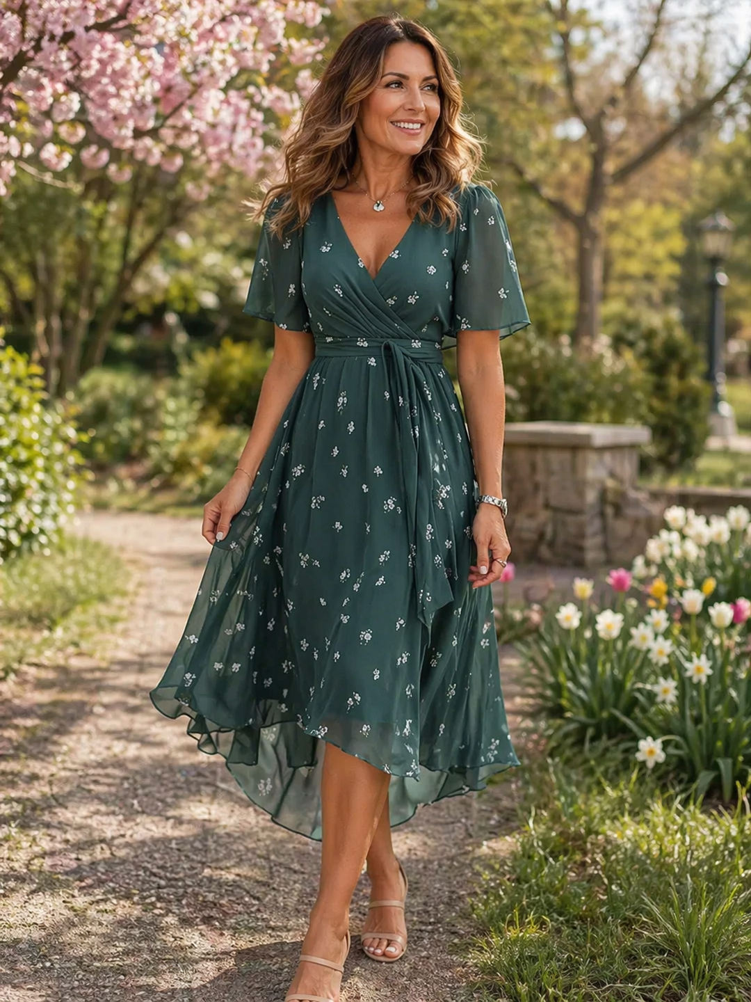 Koraline Floral Dress — front view