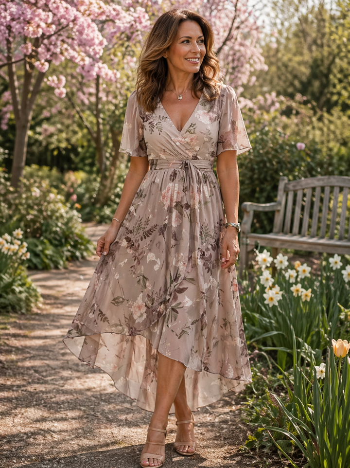 Jacquetta Floral Dress — front view