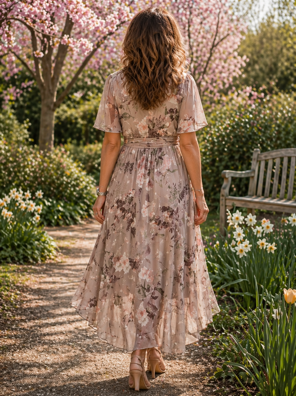 Jacquetta Floral Dress — lifestyle shot