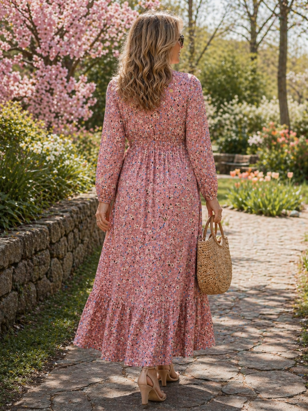 Aristaea Floral Dress — lifestyle shot
