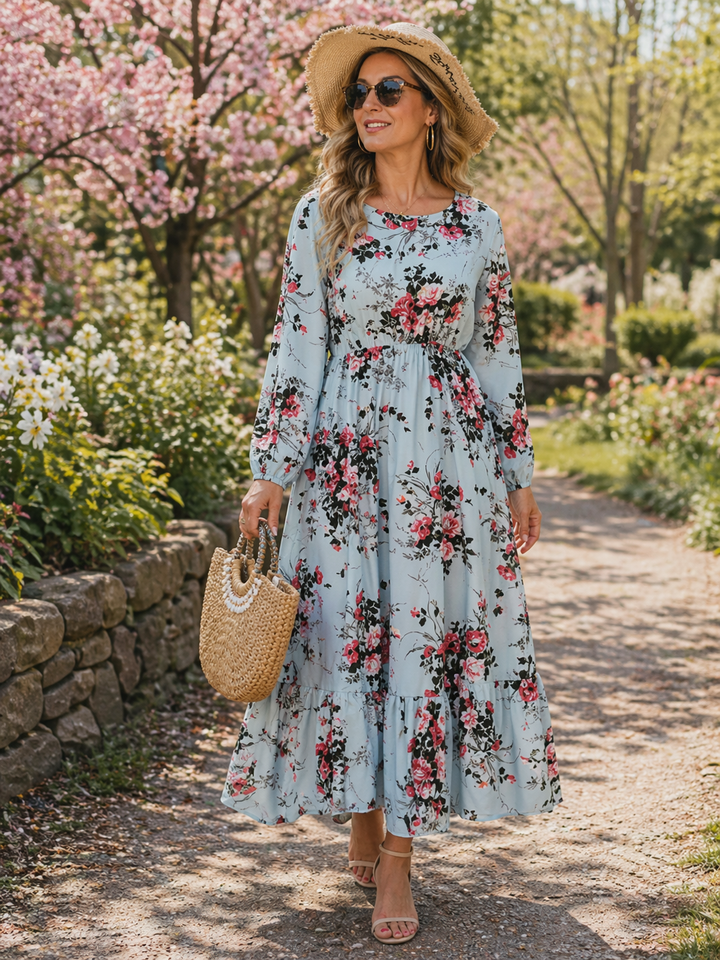 Aminta Floral Dress — front view