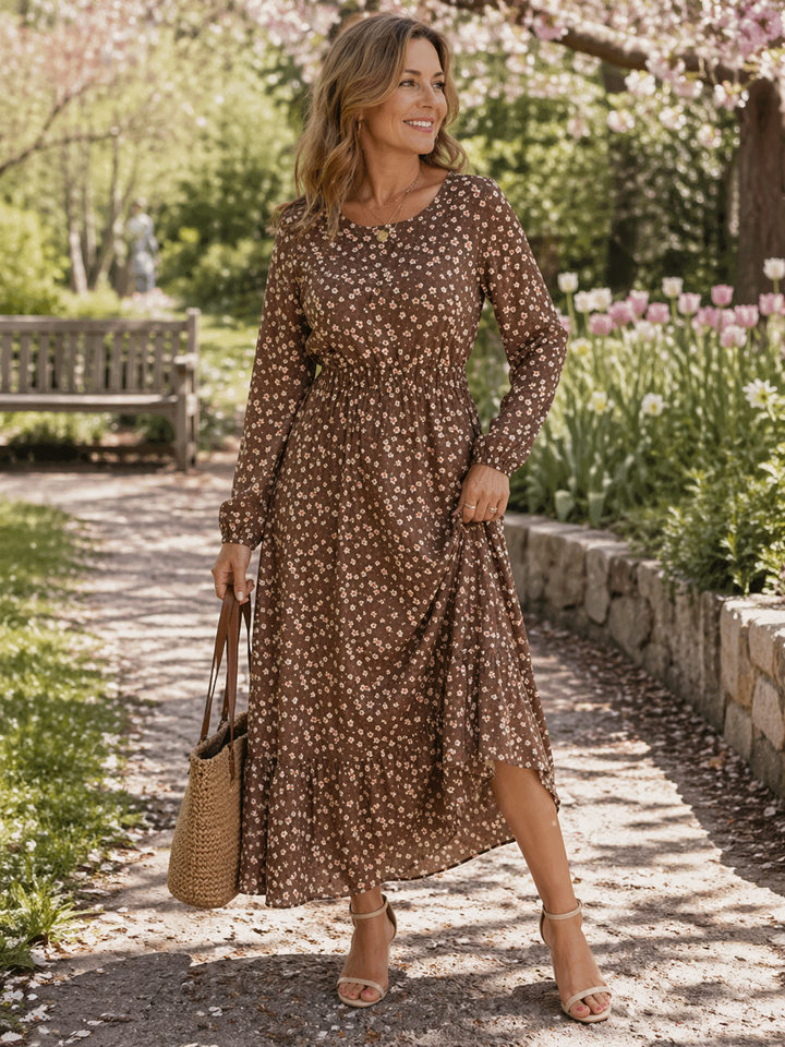 Arcelia Floral Dress — front view