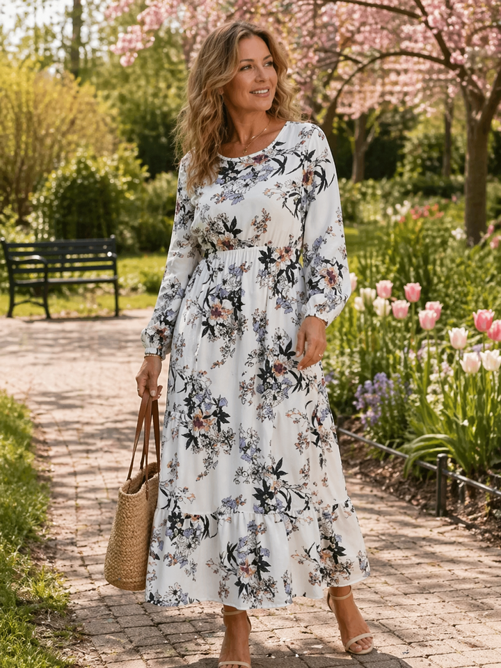 Arlena Floral Dress — front view