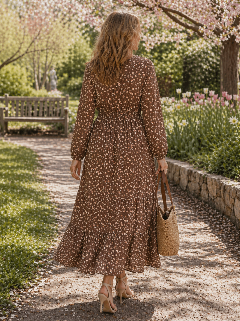 Arcelia Floral Dress — lifestyle shot