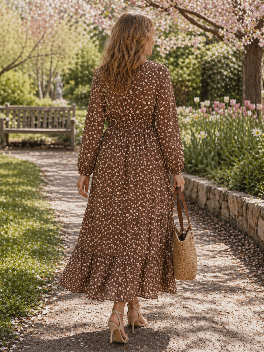 Arcelia Floral Dress — lifestyle shot
