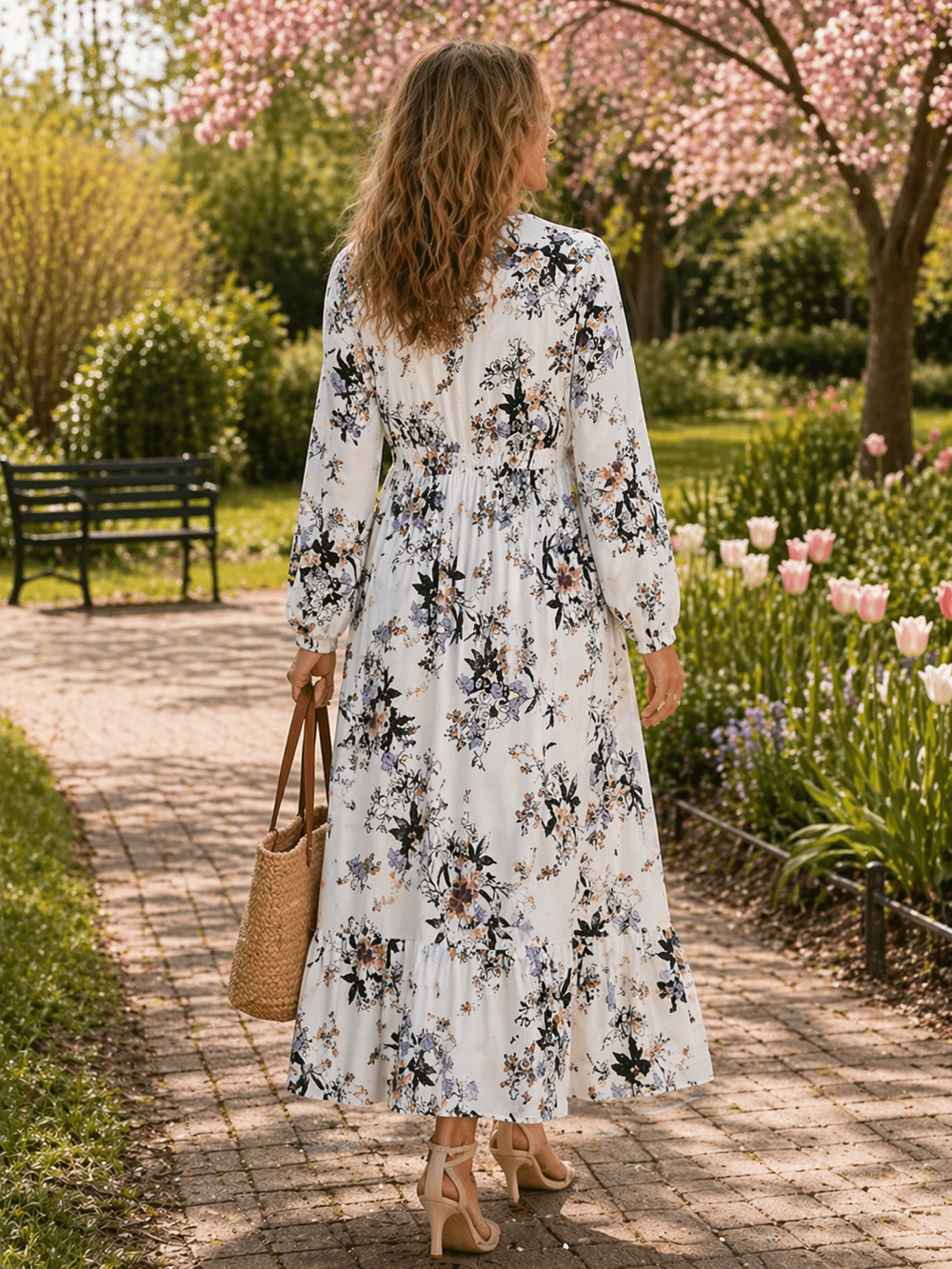 Arlena Floral Dress — lifestyle shot