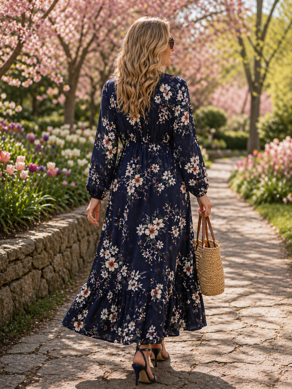 Aubrina Floral Dress — lifestyle shot