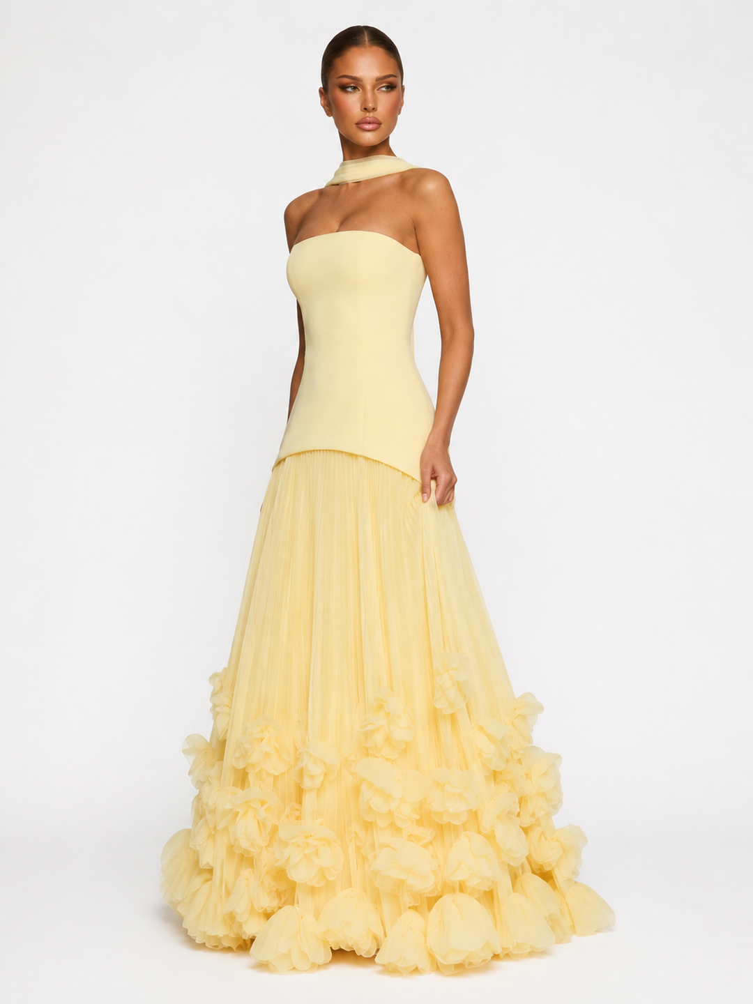 Rosette Gown Maxi