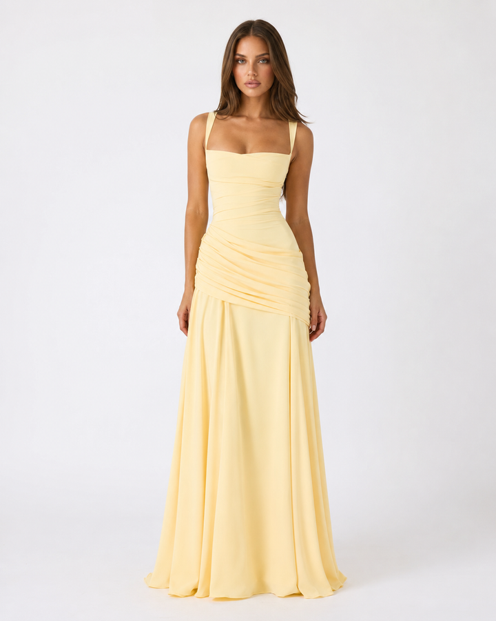 Sculpted Muse Maxi Dress - women's maxi dress, front view