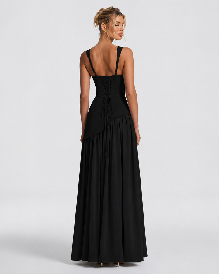 Aria Maxi Dress - women's maxi dress, full outfit view