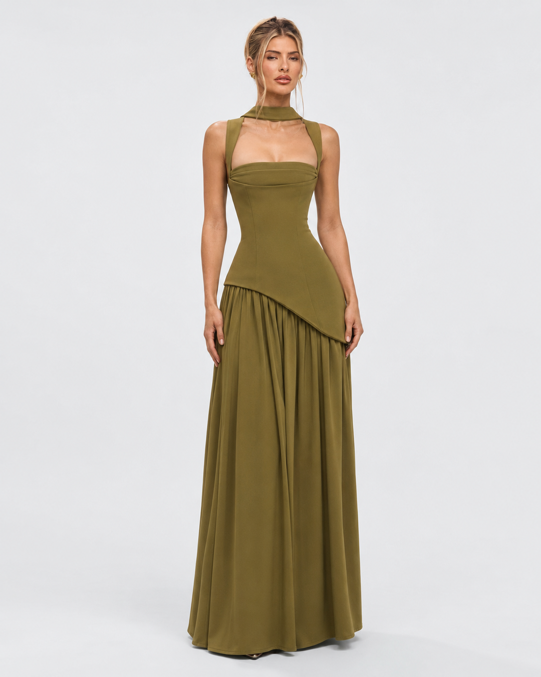 Aria Maxi Dress - women's maxi dress, side view