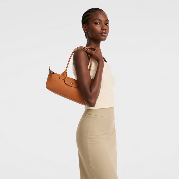 LONGCHAMP Le Pliage Xtra M Shoulder Leather bag Cashew - Leather