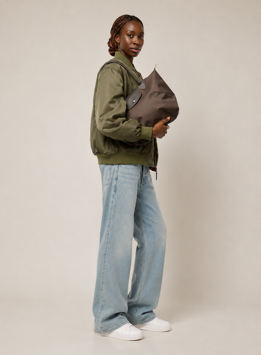 Longchamp Le Pliage Medium Tote Bag Terra Lifestyle