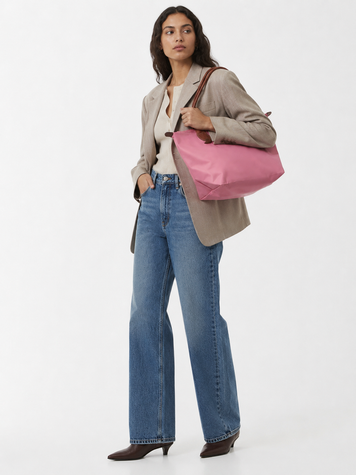 Longchamp Le Pliage Medium Tote Bag Marshmallow Lifestyle