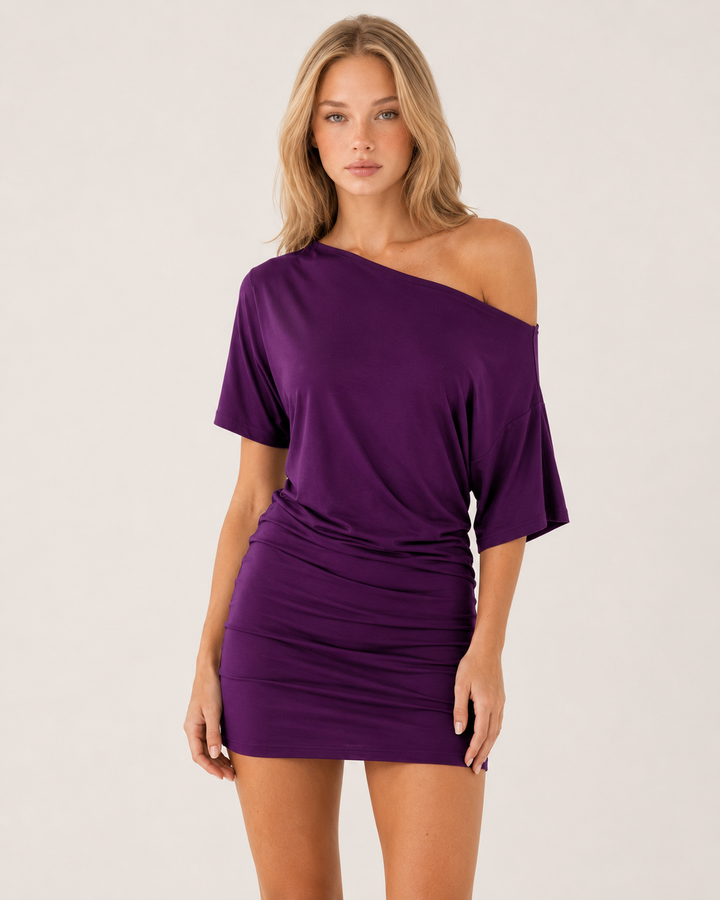 Off Duty Energy Mini Dress - women's mini dress, back detail
