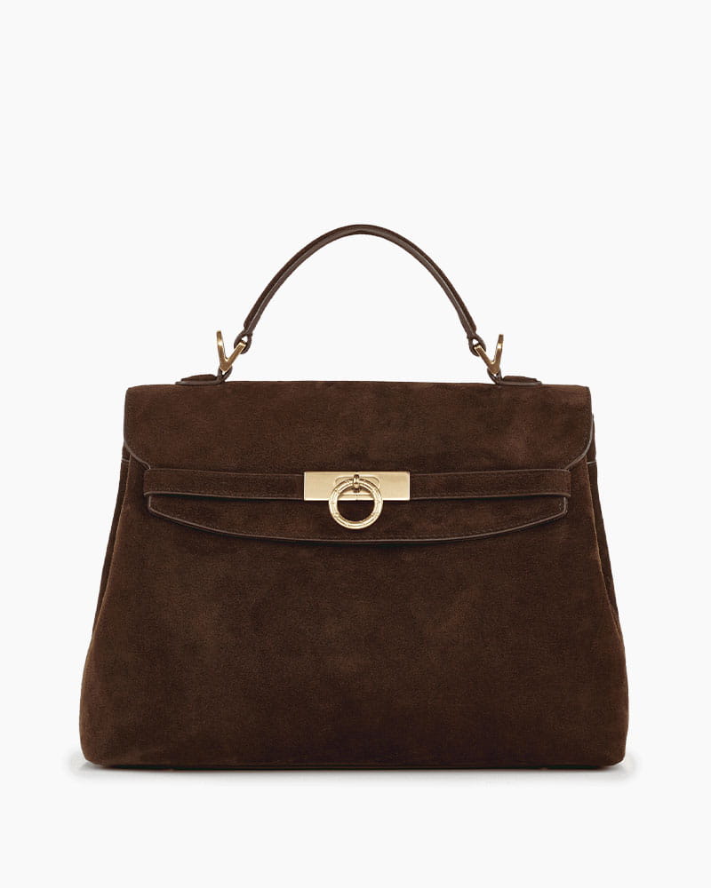 Chic City Daytime Suede Top Handle Satchel