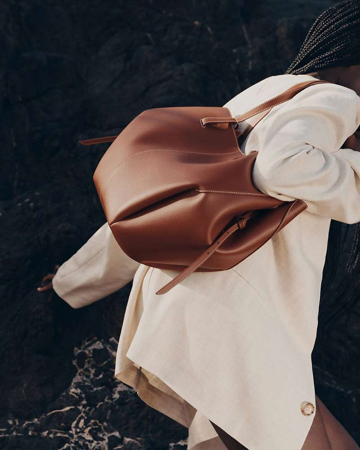 Cyme Textured Leather Tote Bag