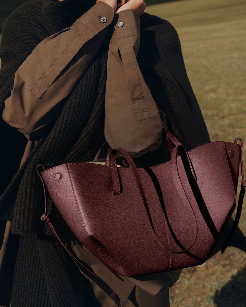 polène cyme mini – artisan leather bag