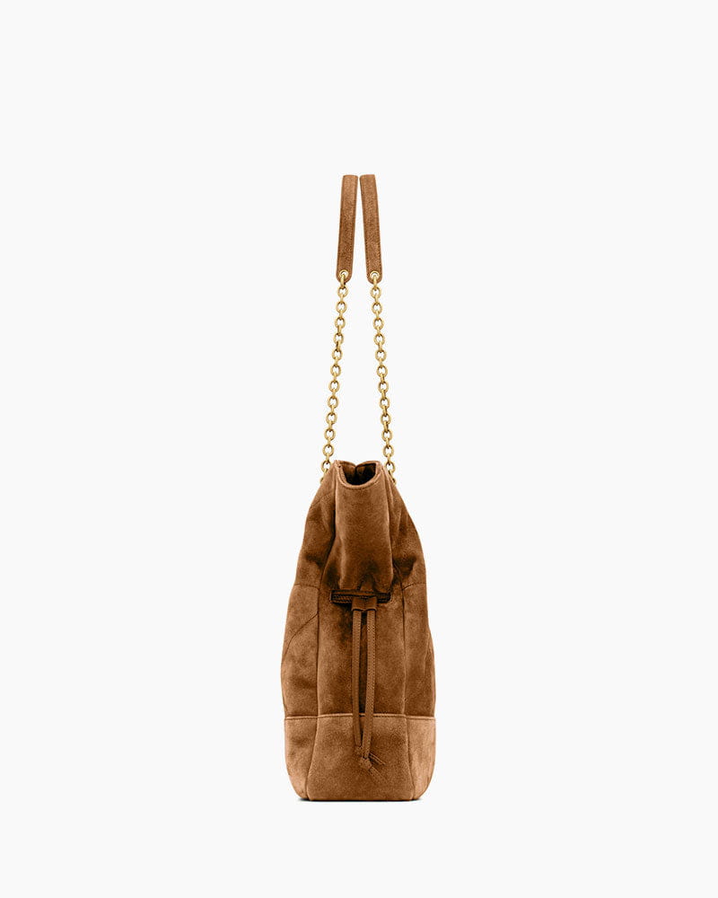 Women's Parisian Chic Slouchy Suede Shopper
