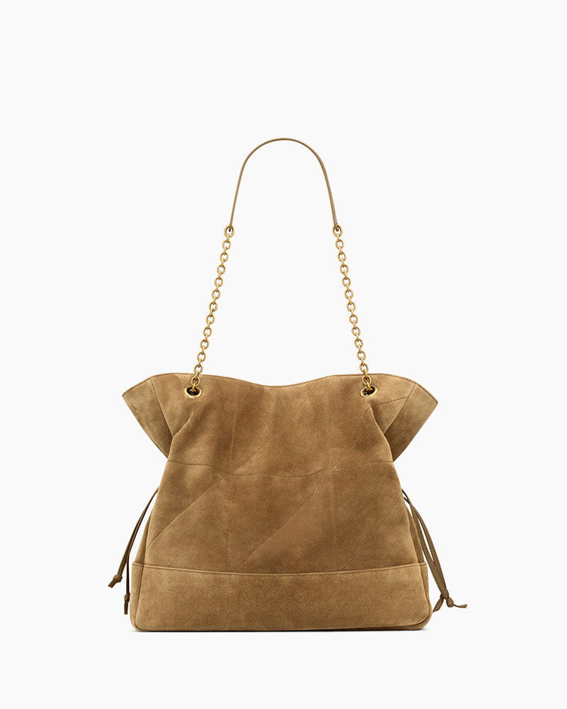 Women's Parisian Chic Slouchy Suede Shopper