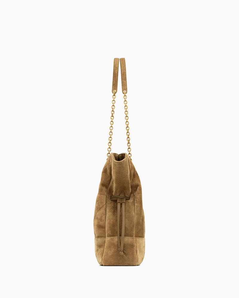 Women's Parisian Chic Slouchy Suede Shopper