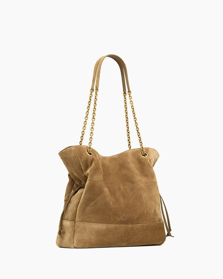 Women's Parisian Chic Slouchy Suede Shopper