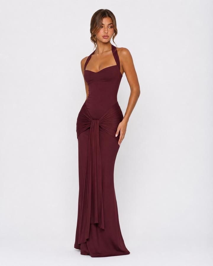 Midnight Hour Maxi — women's maxi dress, close view of the hem