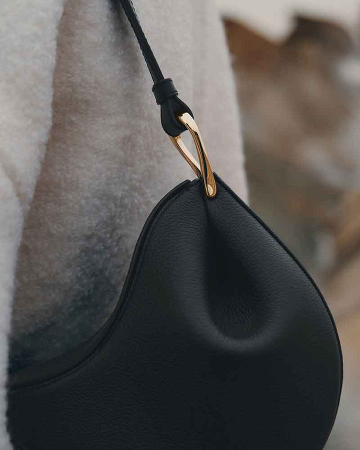 Weekend Stroll Textured Taupe Shoulder Bag