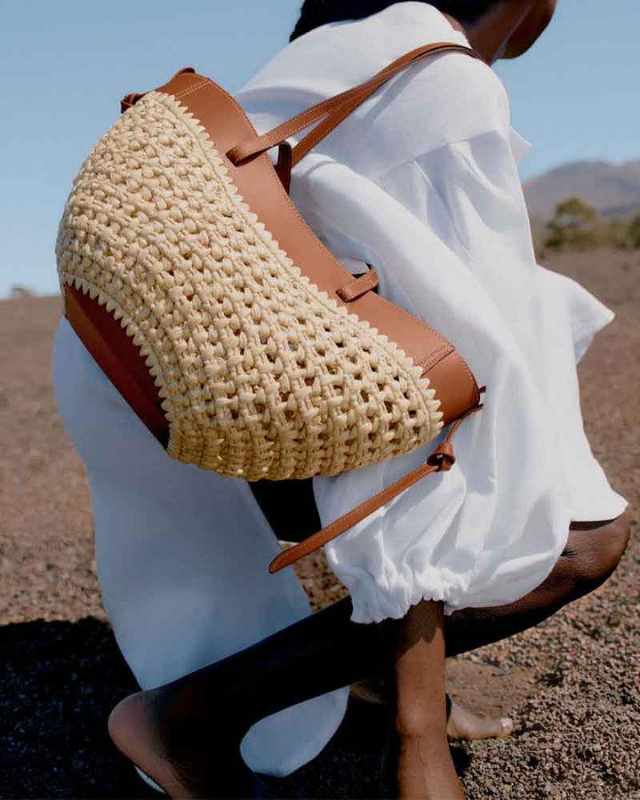 Sunny Getaway Mini Woven Raffia Shoulder Bag