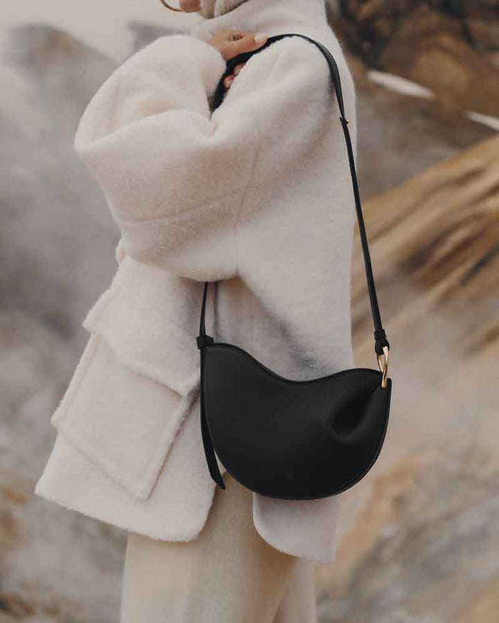 Weekend Stroll Textured Taupe Shoulder Bag