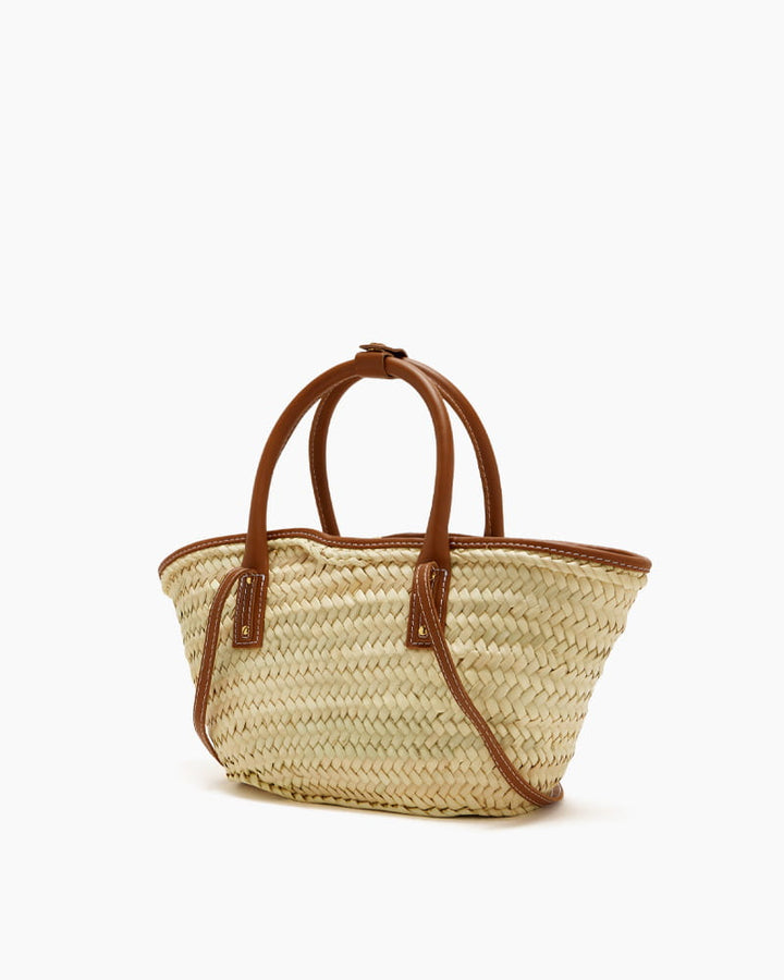 Chic Summer Picnic Woven Top Handle Bag