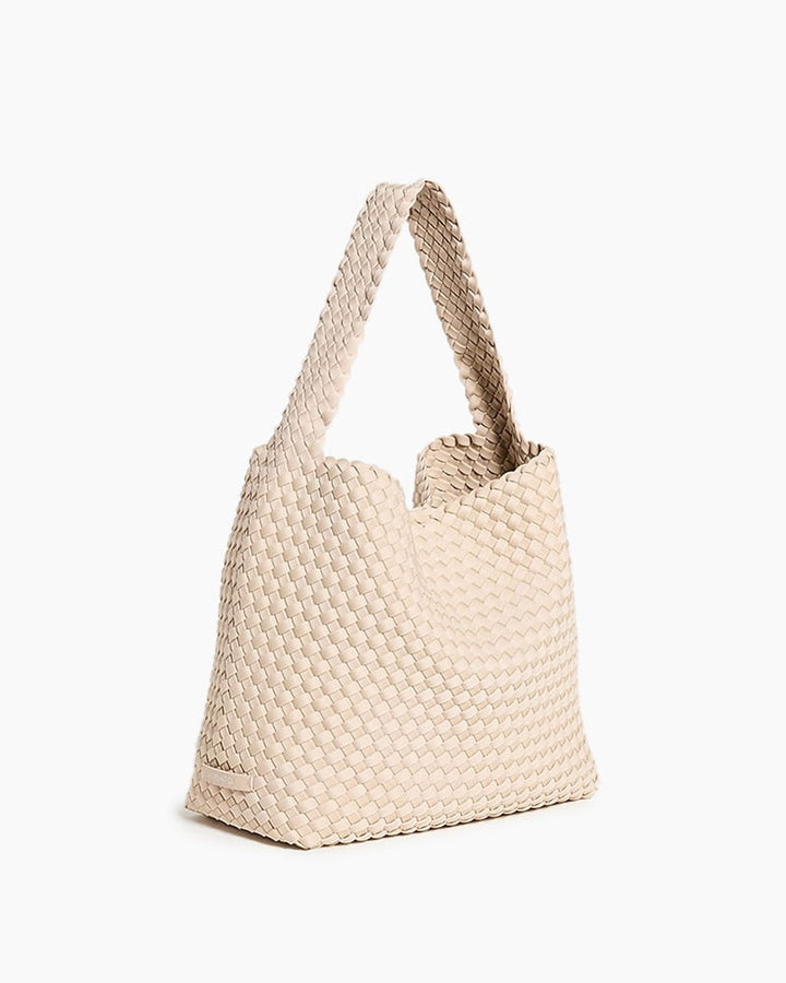 Chic Weekend Ready Woven Shoulder Hobo Bag