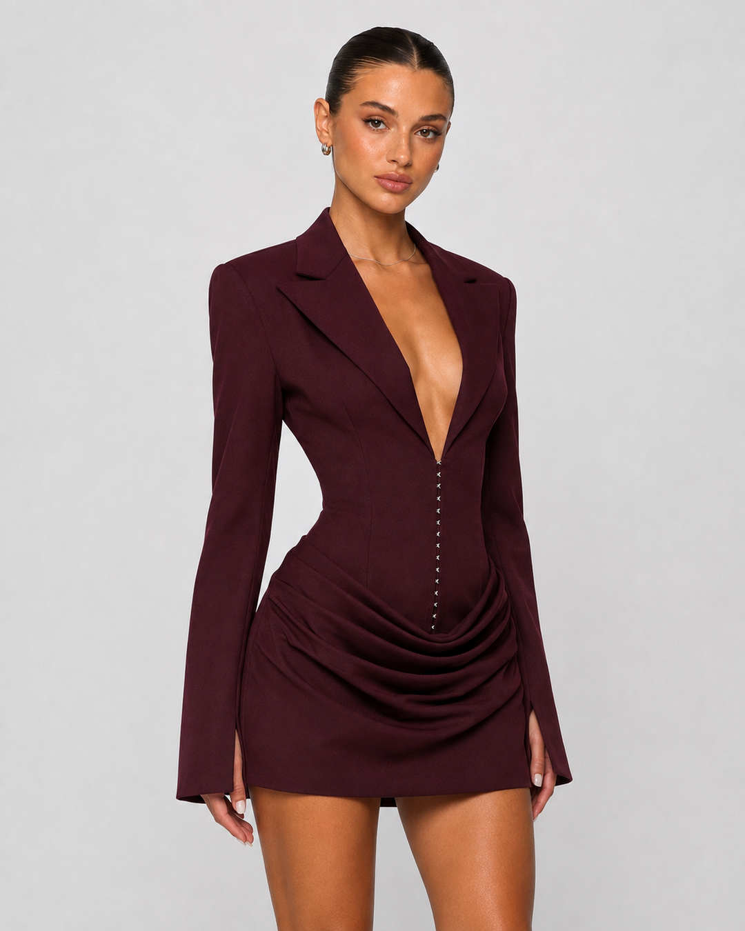 CEO Blazer Mini — women's mini dress, side view