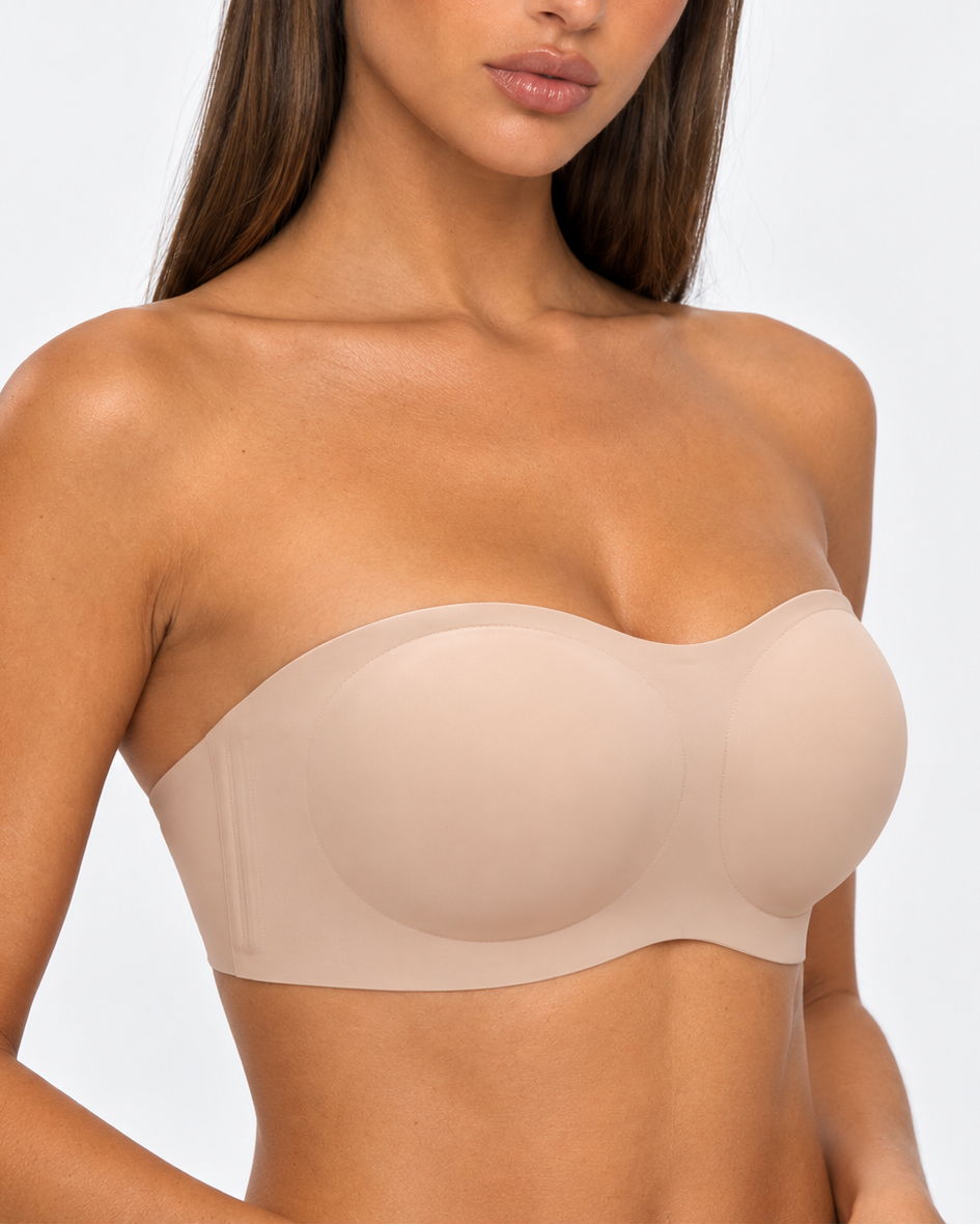 Stay Put Strapless Bra — women's lingerie, back view