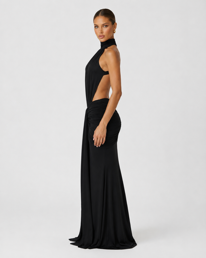 Scarlet Muse Gown - women's gown, movement shot