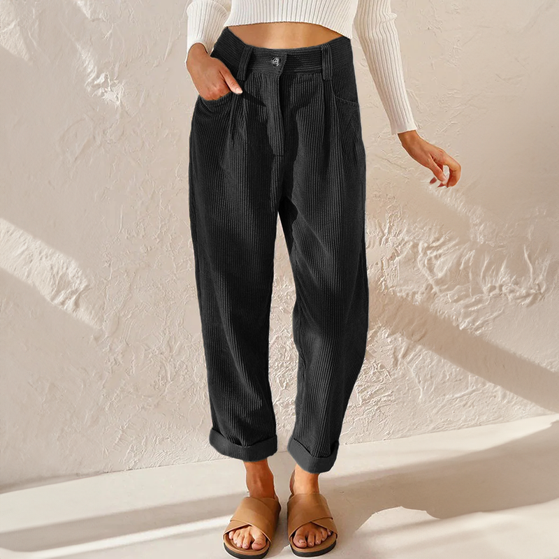 Lindsay Corduroy Pants — front view