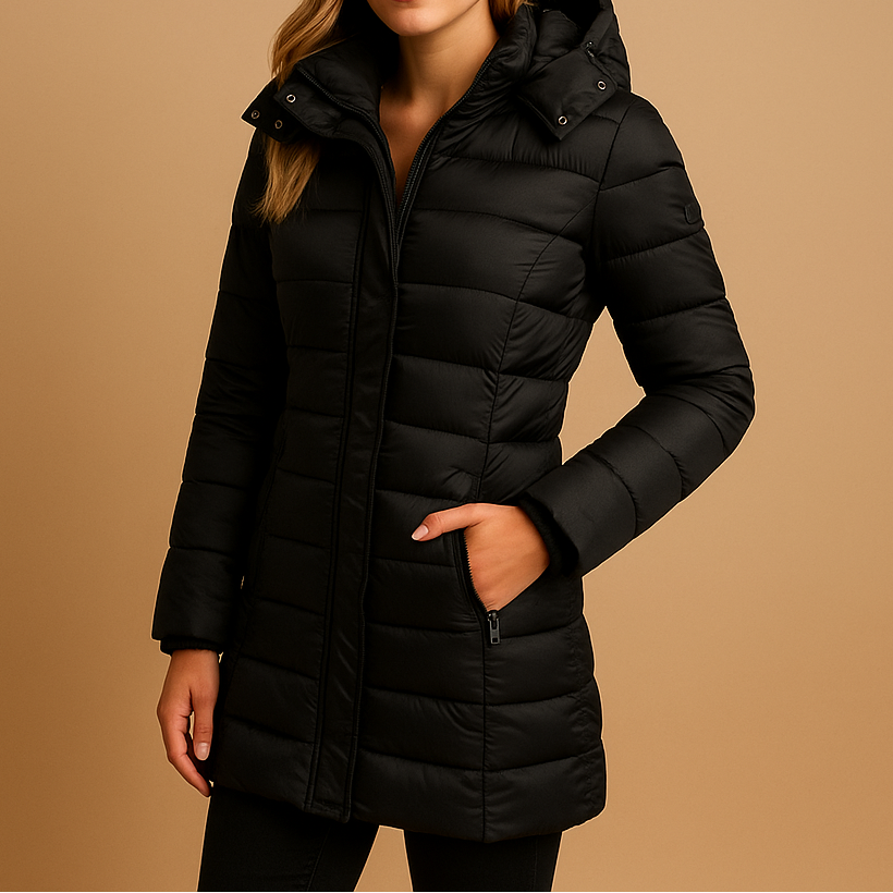 Elize | Women's Quilted Hooded Puffer Down Jacket
