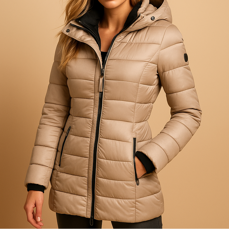 Elize | Women's Quilted Hooded Puffer Down Jacket