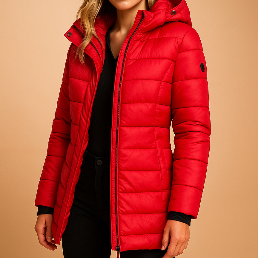 Elize | Women's Quilted Hooded Puffer Down Jacket