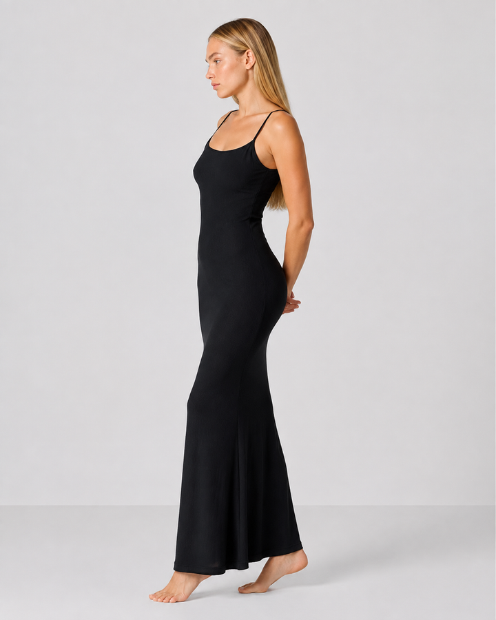 Second Skin Maxi Dress - women's maxi dress, detail close-up