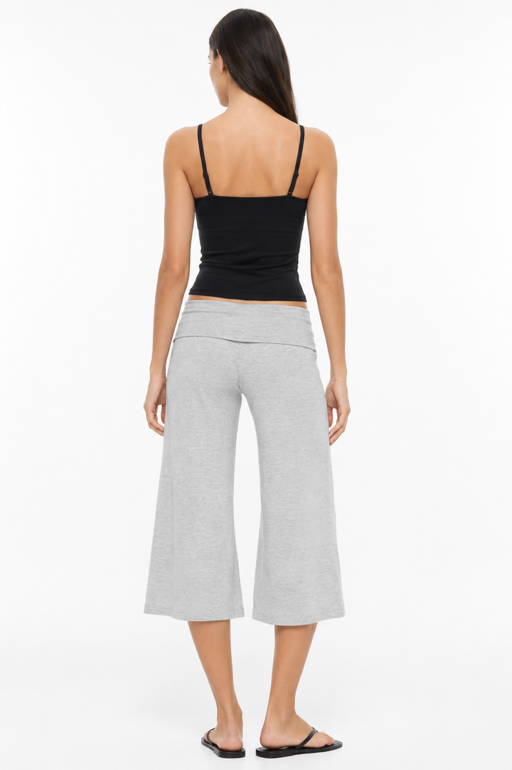 Foldover Capri Pants