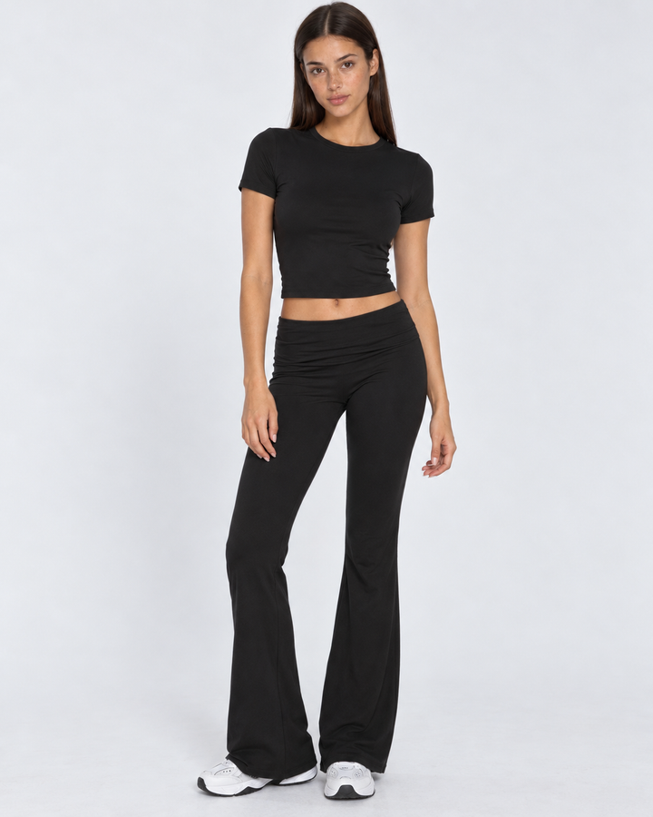 Off Duty Flare Set — women's two-piece set, color option 6