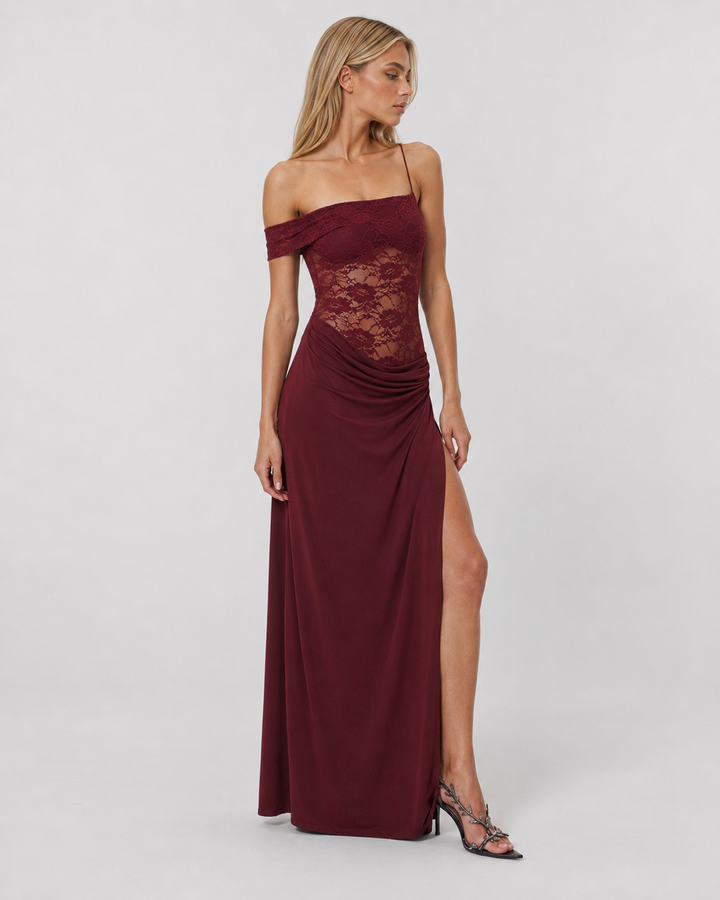 Luna Muse Maxi Dress - women's maxi dress, back view